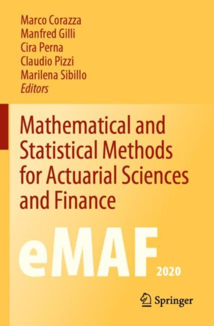 Book cover of: Mathematical and Statistical Methods for Actuarial Sciences and Finance. By: Marco Corazza