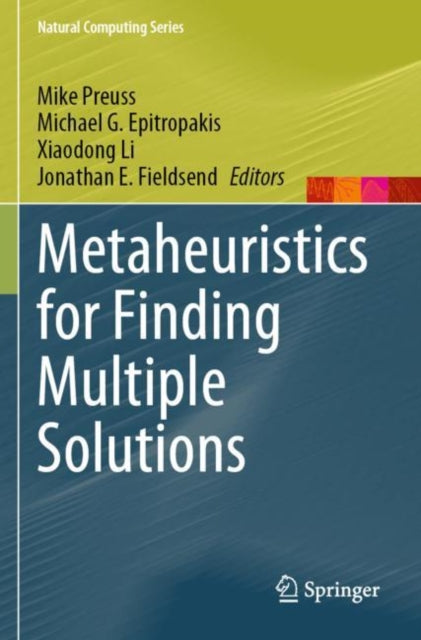 Book cover of: Metaheuristics for Finding Multiple Solutions. By: Mike Preuss
