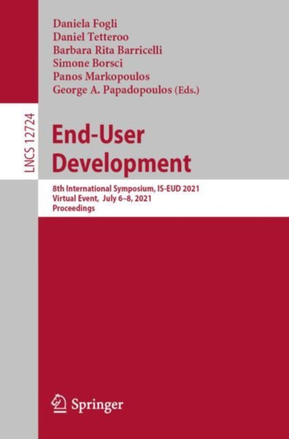 Book cover of: End-User Development. By: Daniela Fogli