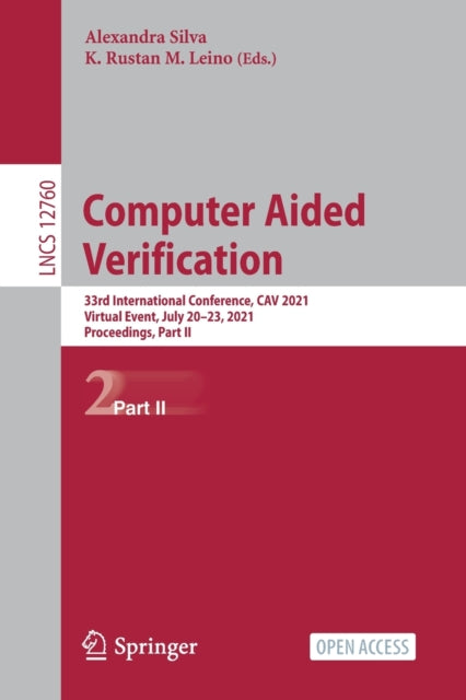 Book cover of: Computer Aided Verification. By: Alexandra Silva