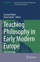 Book cover of: Teaching Philosophy in Early Modern Europe. By: Susanna Berger