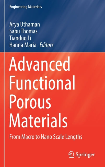 Book cover of: Advanced Functional Porous Materials. By: Arya Uthaman