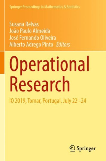 Book cover of: Operational Research. By: Susana Relvas