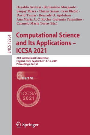 Computational Science and Its Applications – ICCSA 2021