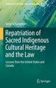 Book cover of: Repatriation of Sacred Indigenous Cultural Heritage and the Law. By: Vanessa Tünsmeyer