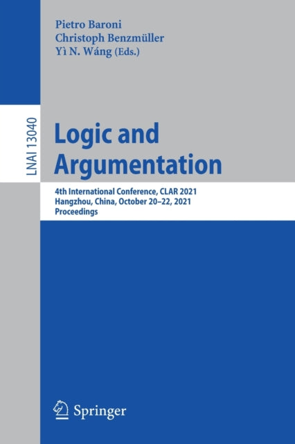 Book cover of: Logic and Argumentation. By: Pietro Baroni