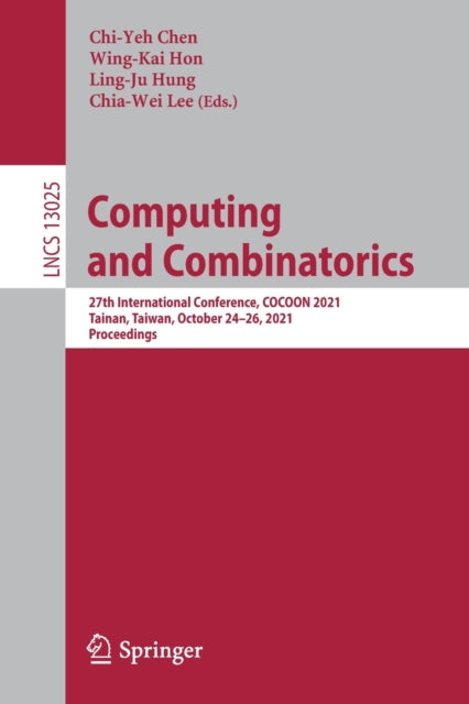 Book cover of: Computing and Combinatorics. By: Chi-Yeh Chen