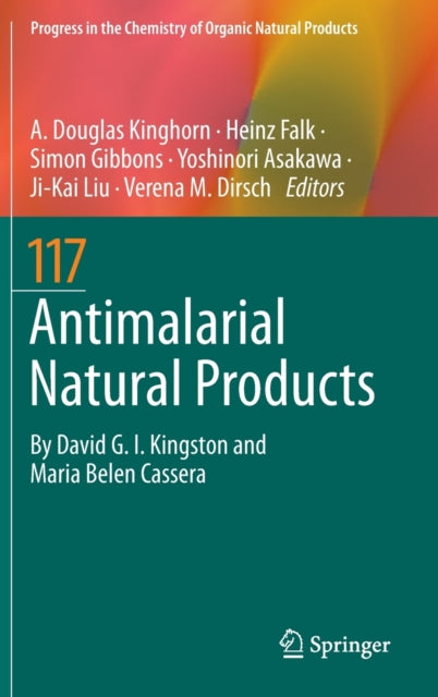 Book cover of: Antimalarial Natural Products. By: A. Douglas Kinghorn