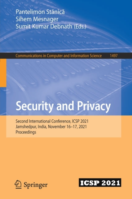 Book cover of: Security and Privacy. By: Pantelimon Stanica