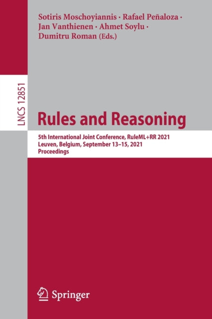 Book cover of: Rules and Reasoning. By: Sotiris Moschoyiannis