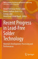 Book cover of: Recent Progress in Lead-Free Solder Technology. By: Mohd Arif Anuar Mohd Salleh