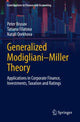 Book cover of: Generalized Modigliani–Miller Theory. By: Peter Brusov