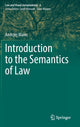 Book cover of: Introduction to the Semantics of Law. By: Andrzej Malec