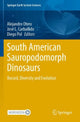 Book cover of: South American Sauropodomorph Dinosaurs. By: Alejandro Otero
