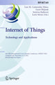 Book cover of: Internet of Things. Technology and Applications. By: Luis M. Camarinha-Matos