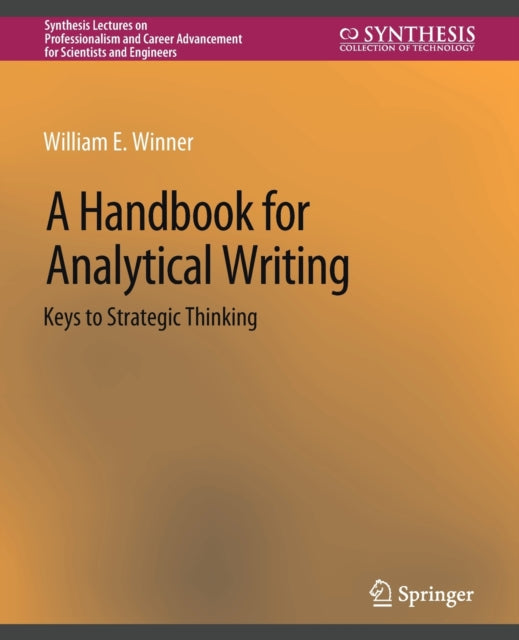 Book cover of: Handbook for Analytical Writing. By: William E. Winner
