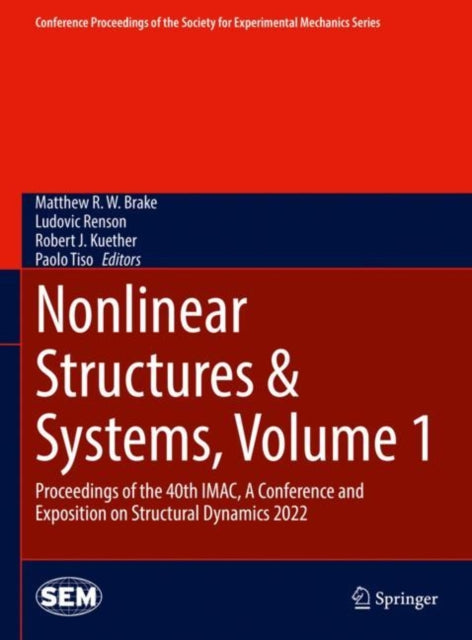 Book cover of: Nonlinear Structures & Systems, Volume 1. By: Matthew R. W. Brake