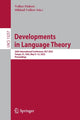 Book cover of: Developments in Language Theory. By: Volker Diekert