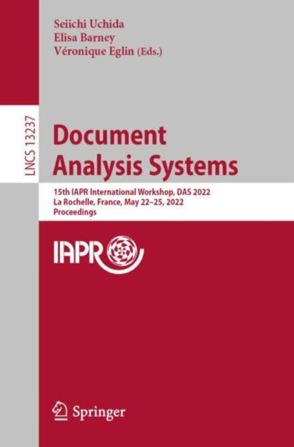 Book cover of: Document Analysis Systems. By: Seiichi Uchida