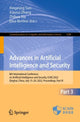 Book cover of: Advances in Artificial Intelligence and Security. By: Xingming Sun