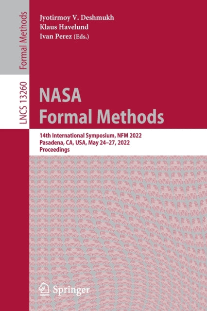 Book cover of: NASA Formal Methods. By: Jyotirmoy Deshmukh