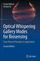 Book cover of: Optical Whispering Gallery Modes for Biosensing. By: Frank Vollmer