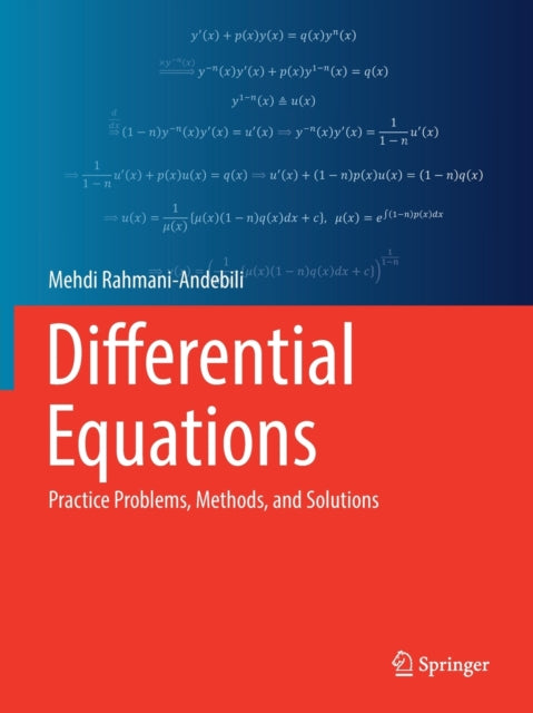 Book cover of: Differential Equations. By: Mehdi Rahmani-Andebili