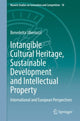 Book cover of: Intangible Cultural Heritage, Sustainable Development and Intellectual Property. By: Benedetta Ubertazzi