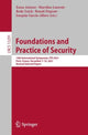 Book cover of: Foundations and Practice of Security. By: Esma Aimeur
