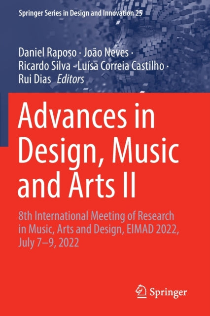 Book cover of: Advances in Design, Music and Arts II. By: Daniel Raposo