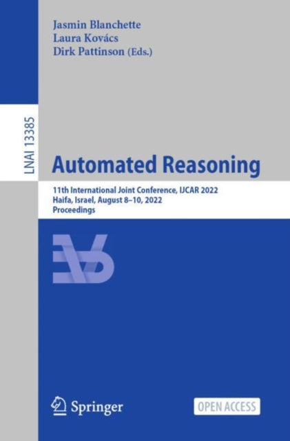 Book cover of: Automated Reasoning. By: Jasmin Blanchette