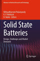 Book cover of: Solid State Batteries. By: Nithyadharseni Palaniyandy