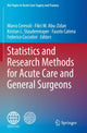 Book cover of: Statistics and Research Methods for Acute Care and General Surgeons. By: Marco Ceresoli