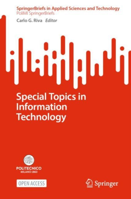 Book cover of: Special Topics in Information Technology. By: Carlo G. Riva