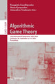 Book cover of: Algorithmic Game Theory. By: Panagiotis Kanellopoulos