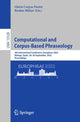Book cover of: Computational and Corpus-Based Phraseology. By: Gloria Corpas Pastor