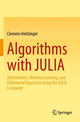 Book cover of: Algorithms with JULIA. By: Clemens Heitzinger