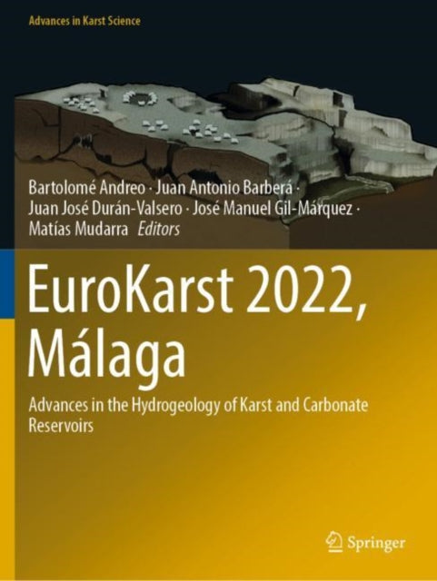 Book cover of: EuroKarst 2022, Malaga. By: Bartolomé Andreo