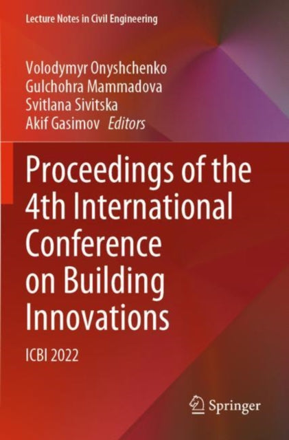Book cover of: Proceedings of the 4th International Conference on Building Innovations