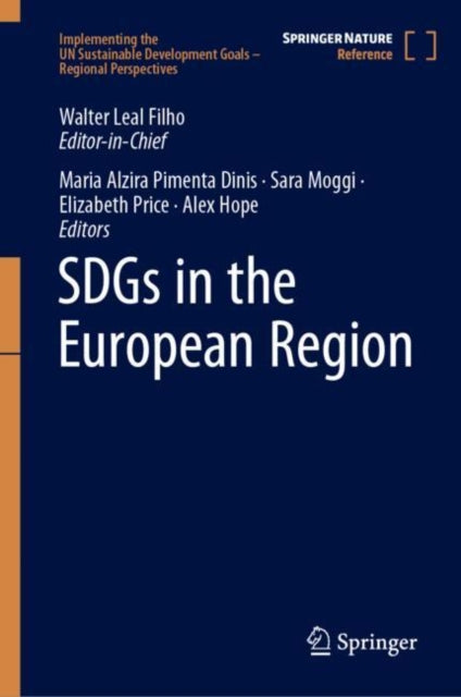 Book cover of: SDGs in the European Region. By: Walter Leal Filho