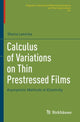 Book cover of: Calculus of Variations on Thin Prestressed Films. By: Marta Lewicka