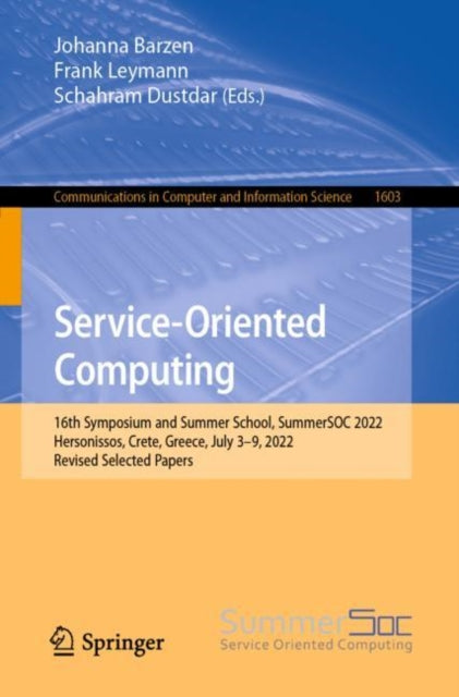 Book cover of: Service-Oriented Computing. By: Johanna Barzen