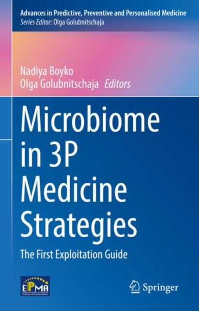 Book cover of: Microbiome in 3P Medicine Strategies. By: Nadiya Boyko