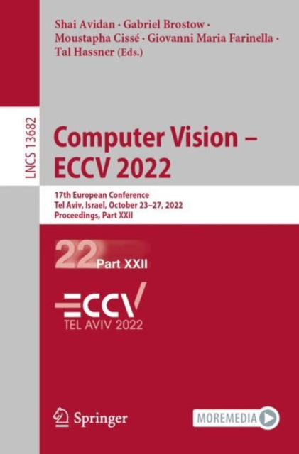 Book cover of: Computer Vision – ECCV 2022. By: Avidan Shai