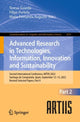 Book cover of: Advanced Research in Technologies, Information, Innovation and Sustainability. By: Teresa Guarda