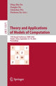 Book cover of: Theory and Applications of Models of Computation. By: Ding-Zhu Du