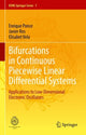 Book cover of: Bifurcations in Continuous Piecewise Linear Differential Systems. By: Enrique Ponce