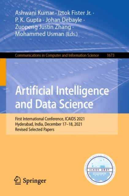 Book cover of: Artificial Intelligence and Data Science. By: Ashwani Kumar