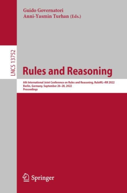 Book cover of: Rules and Reasoning. By: Guido Governatori