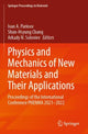 Book cover of: Physics and Mechanics of New Materials and Their Applications. By: Ivan A. Parinov